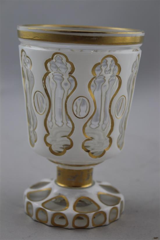 A group of Bohemian glass, (7)